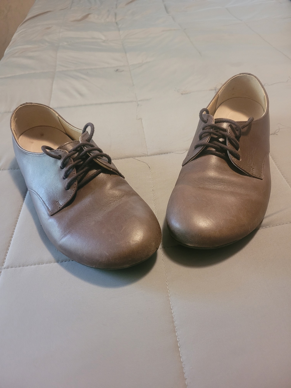 Birkenstock Women’s Brown Leather Lace-Up Flats